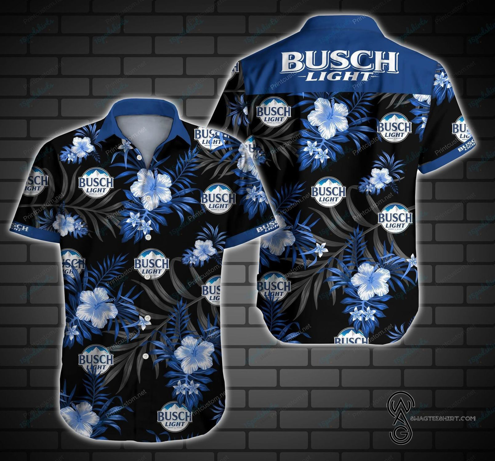 [Top Trending] Dark Busch Light Beer Floral Busch Latte Drinking Beer Lover Beach Summer Full Printing Hawaiian Shirt